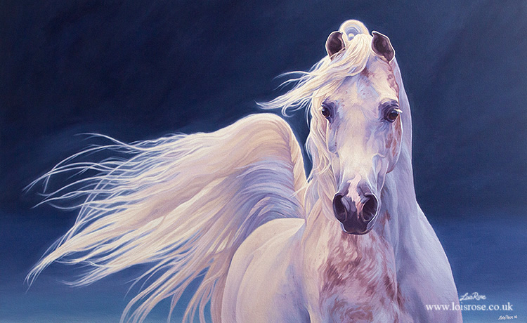 Justice Twilight Arabian horse painting